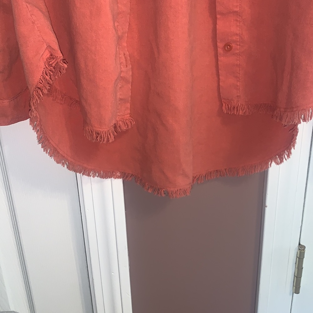 Rust colored button up - Picture 2 of 4